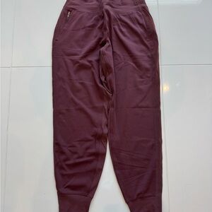 Athleta Venice Velvet Joggers, Maroon
